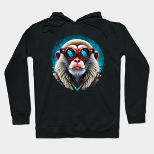 Cool Monkey in Sunglasses Hoodie